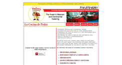 Desktop Screenshot of pedroscateringinc.com